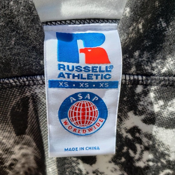 A$AP x Russell White Graphic Hoodie Men's XS - Picture 4 of 4